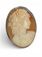 Brosche Mandile 1922 Dame Cammei  in Silber Conchiglia 2MSPCM24